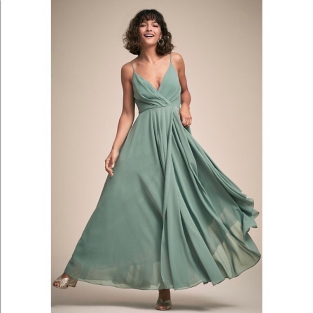 BHLDN Eva Dress - Moss, Small